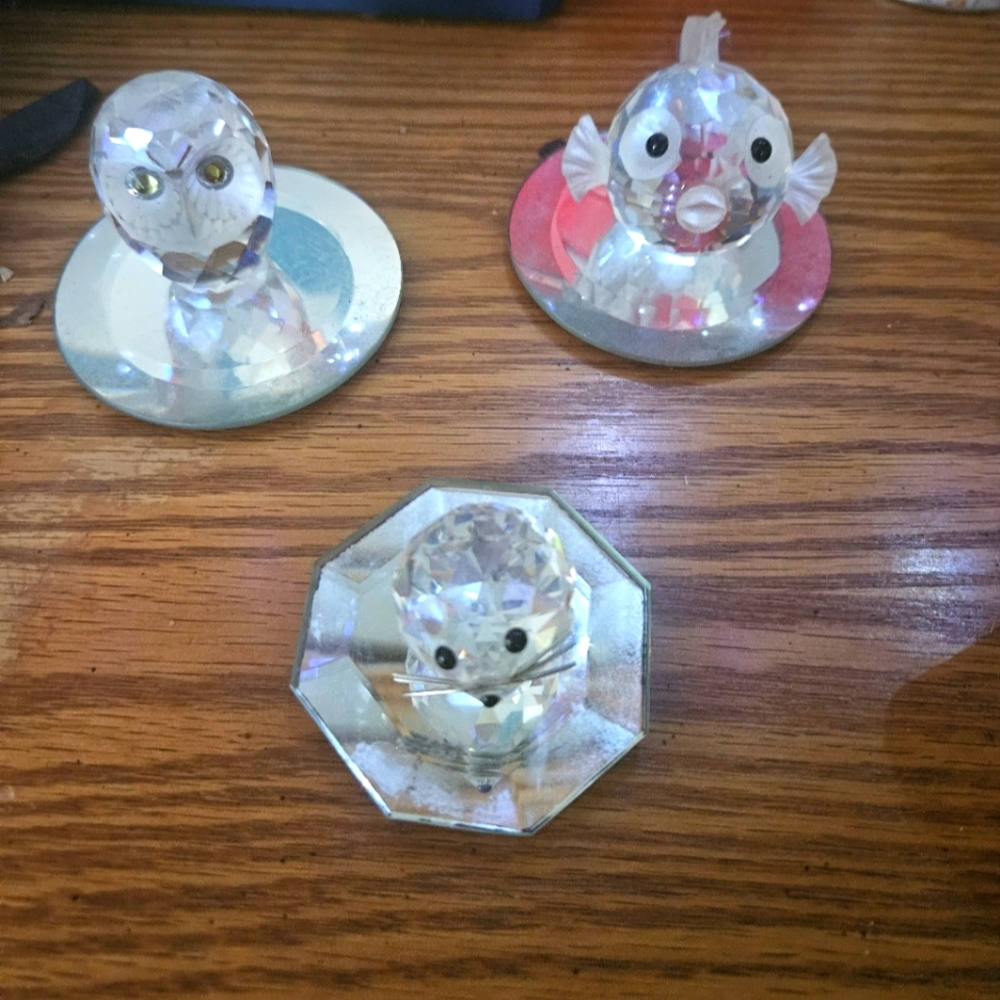 Schwartz crystal owl,blowfish,mouse